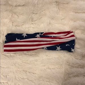 Red, White, and Blue American Flag Headband